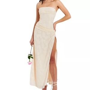 Miss Circle NYC Xatia Jacquard Maxi Dress